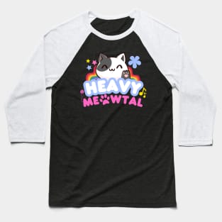 Heavy meowtal Baseball T-Shirt